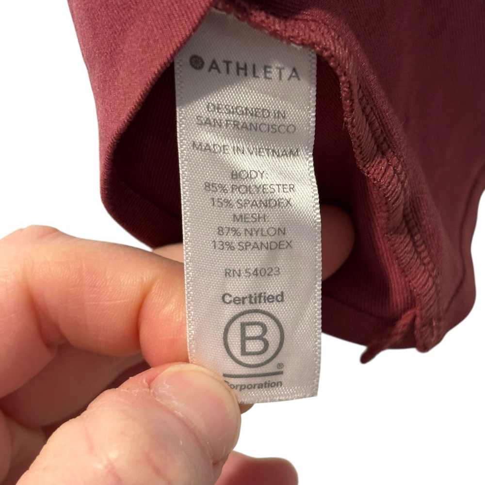 Athleta women's crop top size XL Red - Picture 4 of 5